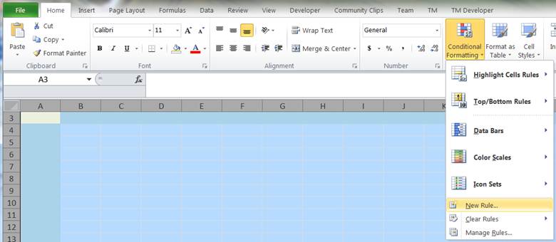 Highlight Row And Column Of Selected Cell